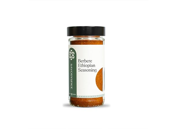 Savory Spice Berbere Ethiopian Seasoning - Authentic Berbere Spices for Doro Wat, Stews, Chicken, Lentils & Vegetables - Medium-Hot East African Spice Mix (2 oz)