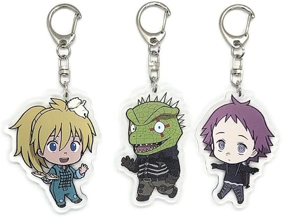 EBTY DREAMS Inc. - Set of 3 Dorohedoro Acrylic Keychain Ebisu, Nikaidou, Caiman v1