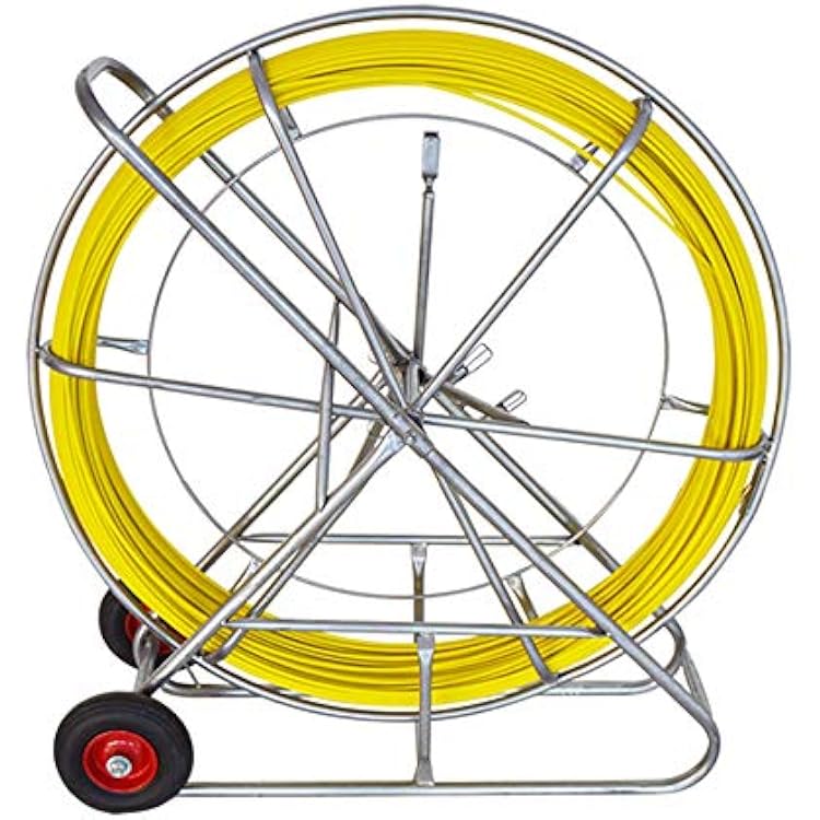 INTSUPERMAI 8mmx260mm 0.31inx853ft Fish Tape Fiberglass Wire Cable Running Duct Rodder Fish Tape Puller Fiberglass