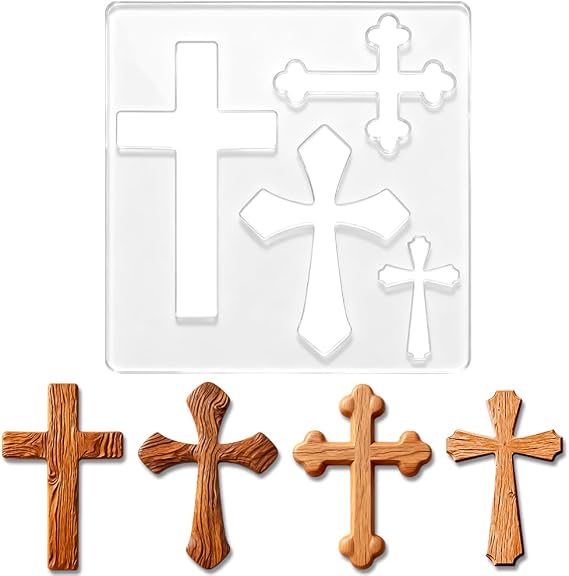 Crosses Router Template Acrylic Router Template for Woodworking Drawing Inlay Templates Charcuterie Board Decorative Templates