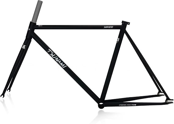 50/52/55CM Fixed Gear Bike Frameset 700C Cr-Mo Steel Signle Speed Track Bike Frame C Brake Quick Release 100mm/120mm BSA BB68mm