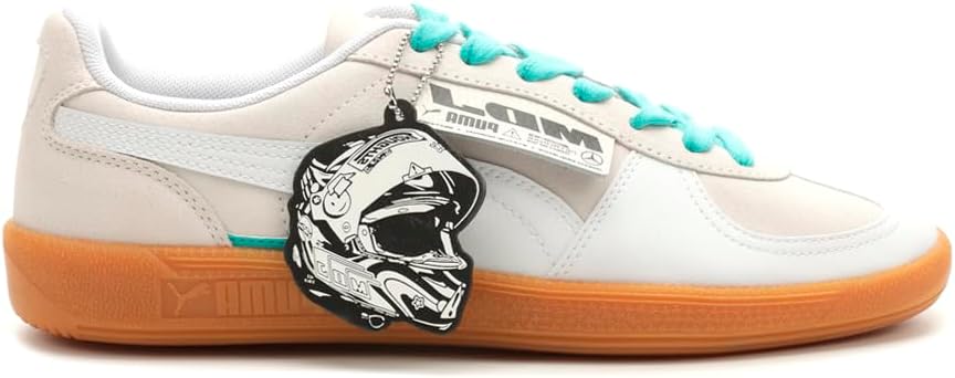 Puma Mens MAPF1 Mercedes AMG Petronas Palermo X MDJ Beige Motorsport Inspired Sneakers Shoes 11.5