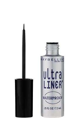 Maybelline New York Ultra-Liner Liquid Liner, Waterproof, Black 135L-01 , 0.25 fl oz 7.3 ml
