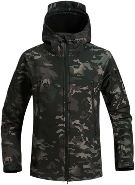 Mens Outdoor Military Tactical Windproof Waterproof Jacket Lightweight Breathable Comfortable Hiking Jacket