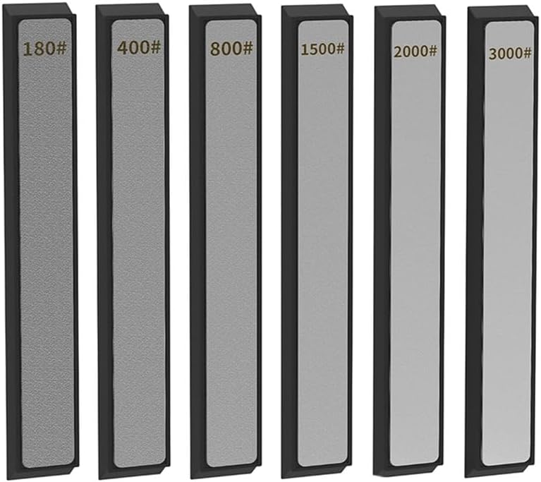 Sharphing ones Plate Kit 6 PCS Diamond Knife Stone for Grannerton Xarilk Type Sharpeners 180#400#800#1500#2000#3000#