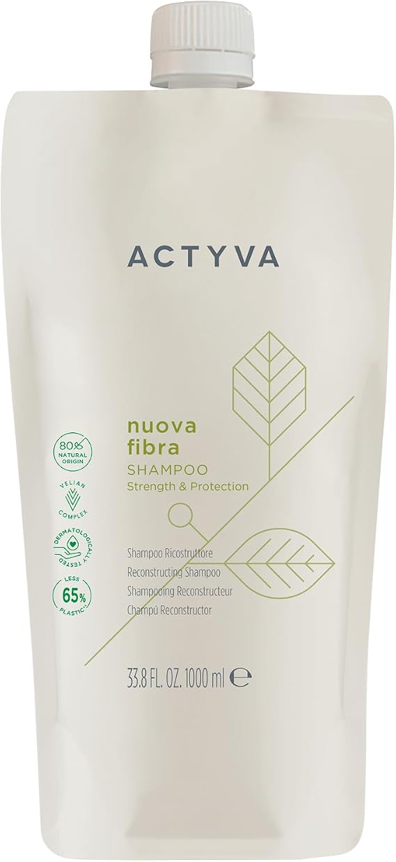 Actyva - New fibre shampoo with regenerating effect for damaged or damaged hair with amaranth and red algae - 1000 ml