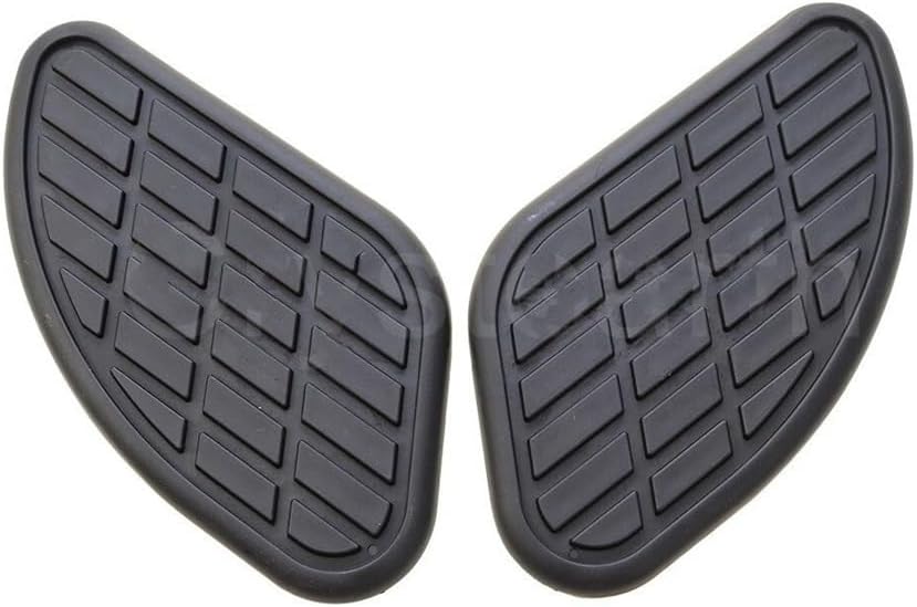 Tank Stickers Side Fuel Tank Pad Universal Motorcycle Cafe Racer Gas Fuel Tank Rubber Sticker Protector Knee Tank Pad Grip Decal forBlack