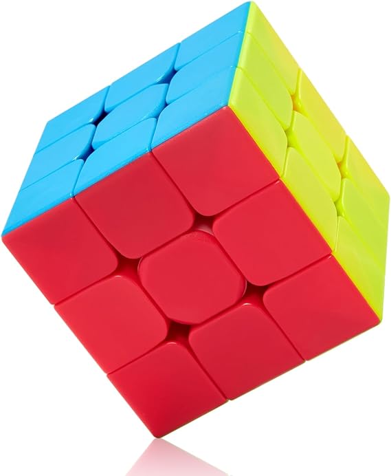 ROXENDA Speed Cube- Fast Smooth Turning Solid Durable & Stickerless Frosted, Best 3D Puzzle Magic Cube Toy - Turns Quicker than Original for kids & Adult & Children(3x3x3 Cube)