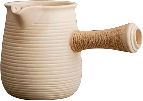 Alipis Tea Kettle Clay Tea Pot Stove Top Clay Kettle for Home Brewing Portable Water Pot for Outdoor Camping 6.69 X 3.93 X 3.14 in 1 X
