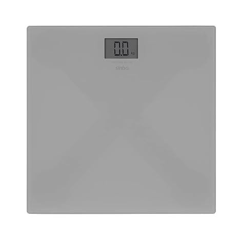 Sinbo SBS-4451 Bathroom Scale, Sinbo Digital Glass Scale, Gray Color