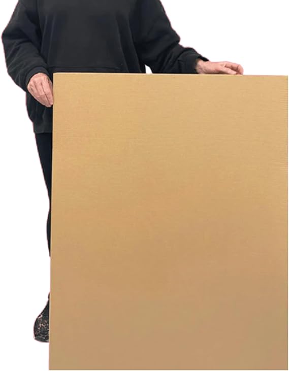 20pcs Corrugated Cardboard Sheets 762x1016mm| Lightweight Single Walled Large Cardboard Sheets | Biodegradable & Recyclable Corrugated Pads Dividers | Ideal For Packaging, Cushioning and Crafts