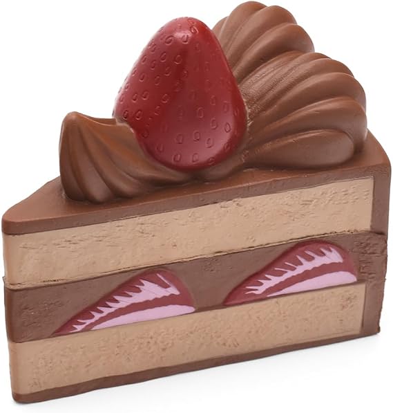 Strawberry Shortcake Squishy Birthday Cake Squeeze Colossal Slow Rising Squishies Scented Toy Gift(Chocolate)