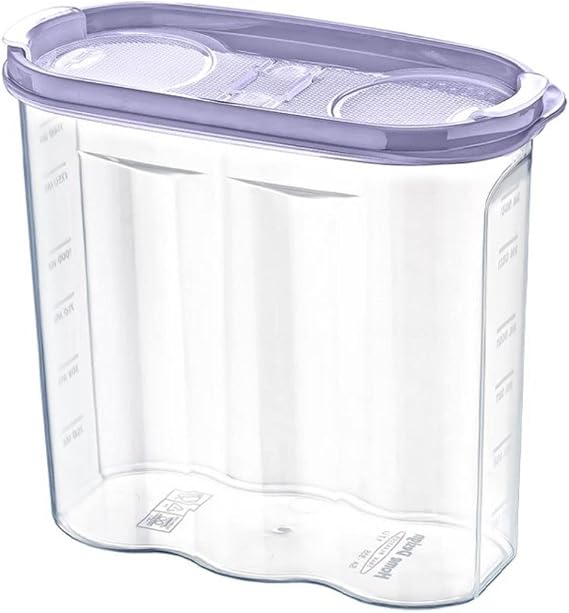 BUFFER® 2 Kapaklı Ölçekli Erzak Kuru Gıda Saklama Kutusu Kabı - 1,7 Litre - SA935