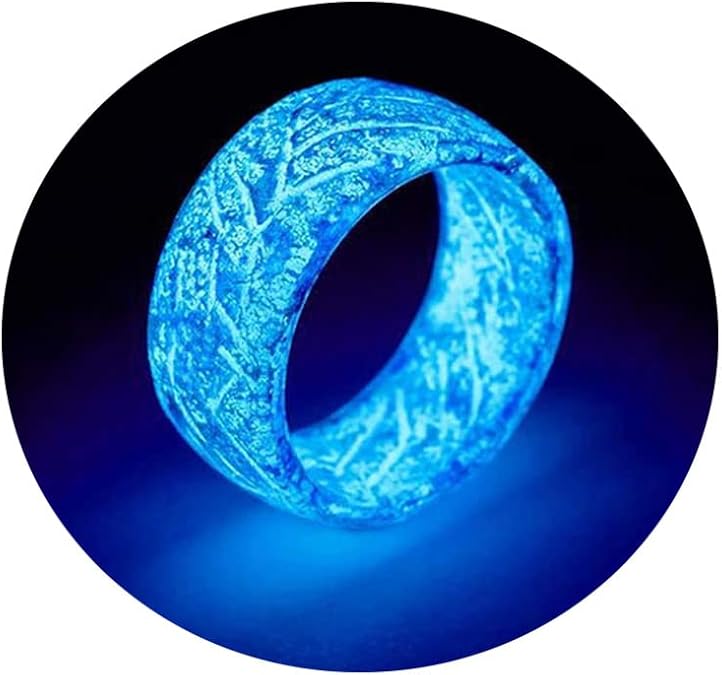 Angyape Venus Orb Ring for Men, Luminous Glow Rings Glowing in the Dark Rings Cute Simple Glow Resin Rings Aesthetic for Women Jewelry Gifts