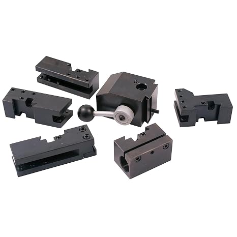 HHIP 3900-5424 KDK-0 Type Quick Change Tool Post and 6 Piece Holder Set