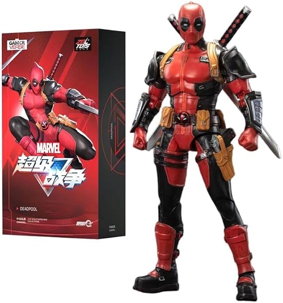 ZD Toys 1/10 Scale Super War Deadpool Collector Action Figure