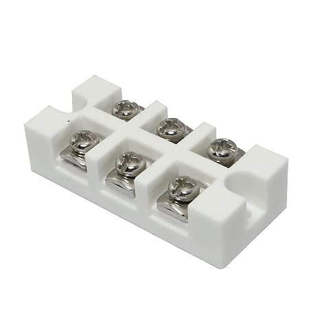 Ceramics Terminal Block High Temp Porcelain Ceramic Connectors 3 Way Electrical Equipment Connectors 380V 30A