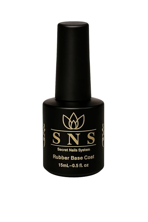 Nail Polish Secret nails System SNS Rubber Base Coat 15ML Long-Lasting Base Gel Polish for Strong Adhesion, Chip-Free Wear & Smooth Application, Protects Natural Nails, Works with Any Nail Polish