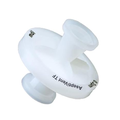 mdi ITFX1001BBXX102 AseptiVent TF PTFE Filter for Air/Gas Filtration and Venting Application, Non Sterile, 1/4" Stepped Hose Barb, 50 mm Size, Polypropylene (Pack of 10)