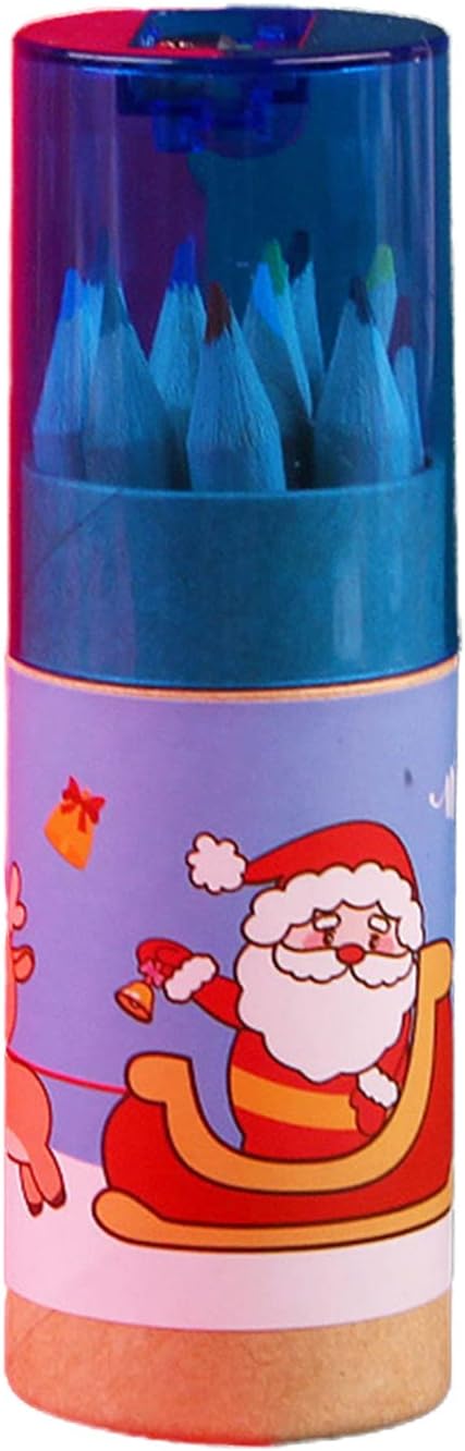 12Pcs High-graded Colored Pencils Set Christmas Party For Kids Students Art Drawing Card Making Scrapbooking