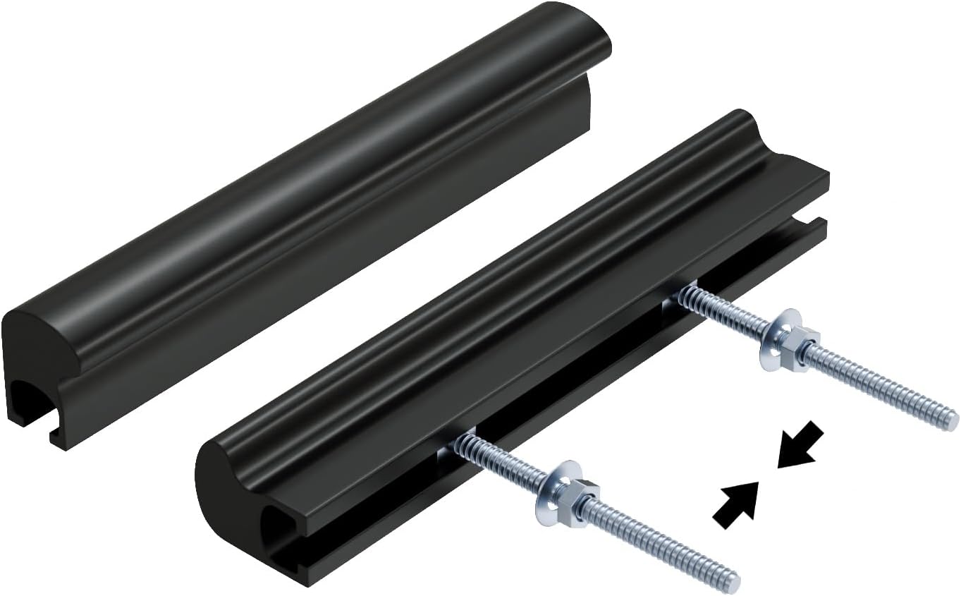 Haidms 10 Pack Adjustable Cabinet Handles Black Cabinet Pulls 1 to 4 25-102mm Adjustable Hole Centers Square Drawer Pulls for Kitchen Hardware