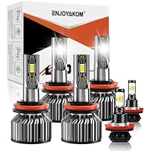 Compatible for 2016 2017 2018 2019 2020 2021 2022 2023 Toyota Tacoma Fog Light Bulbs 6000K White Light Combo Kit Plug-N-Play Powersports Bulbs 6- Pack