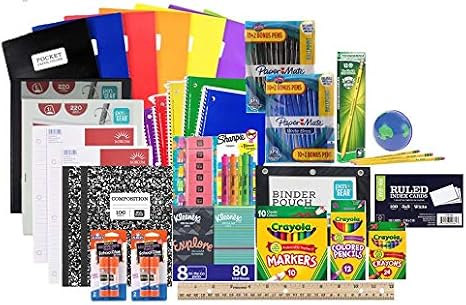 Mega Back to School Supply Kit Bundle - Over 90+ Items for All Grades - Wide Ruled