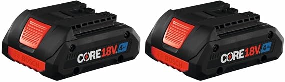 Bosch GBA18V40-2PK 18V CORE18V Lithium-Ion 4 Ah Advanced Power Battery, 2-Pack