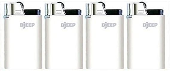 Djeep Lighters 4 Pack White