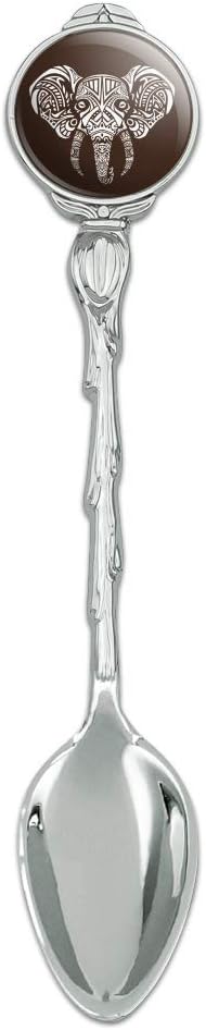 White African Elephant Tribal Novelty Collectible Demitasse Tea Coffee Spoon