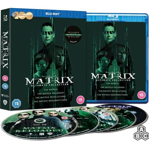 The Matrix: Ultimate 5-Movie Collection (The Matrix / Reloaded / Revolutions / Resurrections / Animatrix) [Blu-ray] [Region Free]