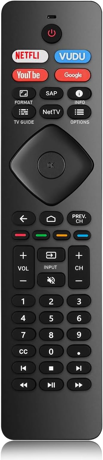 for Philips Smart TV Remote Control Replacement