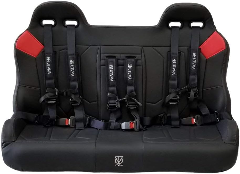Polaris General 4 1000 Rear Bench Seat Red Patch by UTV Mountain Accessories
