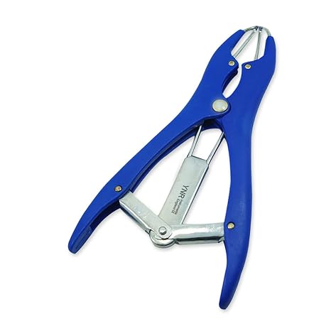 Party Wedding Confetti APPLICATOR Big Small Balloon Mouth Neck Opener Elastrator Castration Pliers Applicator for Cattle Sheep Goats for Lambs (Blue)