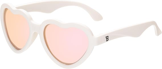 Polarized Hearts: Sweet Cream | Rose Gold Mirrored Lenses | Ages 6+