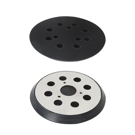 Upgraded 5" 8-Hole Hook and Loop Orbital Sanding Replacement Pads Compatible for HITACHI SV13YB 5" R.0.Sander, 2-Pack