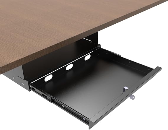 17-inch-wide Lockable Under-Desk Pull-Out Drawer