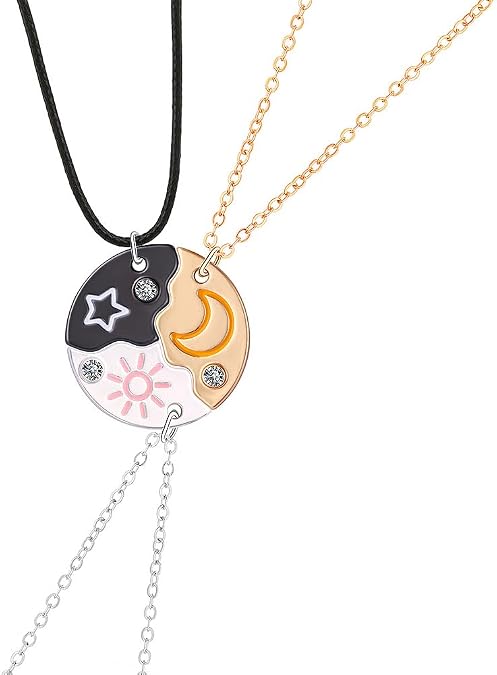 Best Friend Matching Necklaces for 3 Friendship Necklaces Gifts for Women Friends Birthday Christmas Gift for Besties Puzzle Piece Necklace for 3 Sisters Long Distance Friendship Necklaces for 3