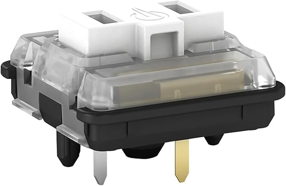 Kailh Choc Low Profile White Clicky Switch, 5 Pin 50gf RGB SMD Gaming Mechanical Keyboard Switch Choc White 45 Pieces