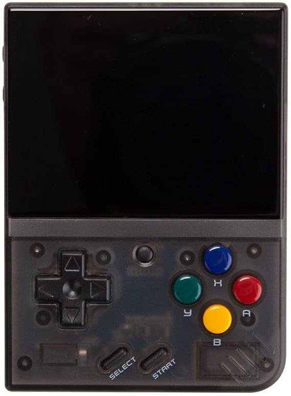 OnionOS Preinstalled MM+ Handheld Game Console 3.5 inch (Transparent Black)
