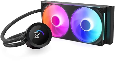 NZXT Kraken Plus 240 RGB - 240mm AIO CPU Cooler, LCD - Black