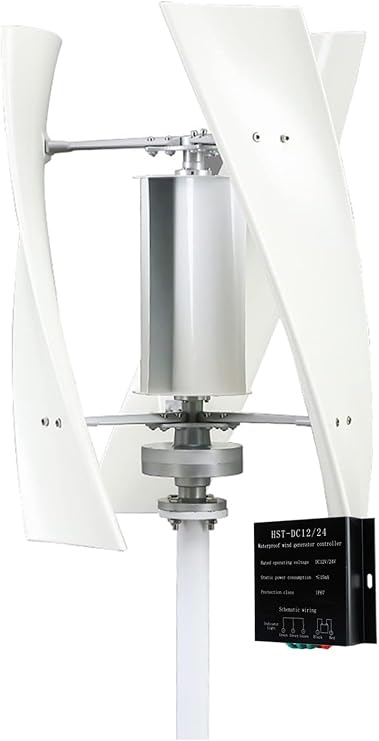Wind Turbine Generator 9000W 12V 24V 48V DC Vertical Axis Wind Power Turbine Generator with Charge Controller Home Windmill Kit