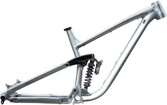 15.5"/17"/18" Full Suspension Frame 27.5er 29er Mountain Bikes Boost Frame 12 * 148mm Thru Axle Enduro/DH/AM Aluminum Alloy Disc Brake Frame Travel 160mm with Shock Absorber(Silver,29 * 18in)