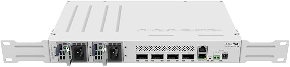 MikroTik CRS504-4XQ-IN Cloud Router Switch 650MHz 4xQSFP28 Compatible with 40G, 25G, 10G, and 1G Fiber Connections