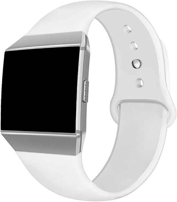 Compatible with Fitbit Ionic Bands, Soft Silicone Replacement Strap Accessories Breathable Wristbands for Fitbit Ionic Smart Watch, Large Small