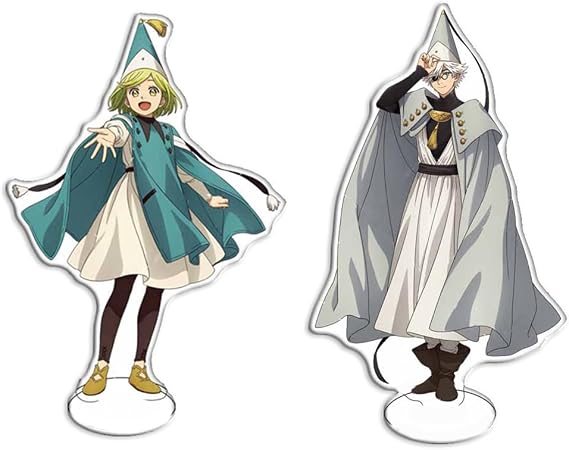 JCvCX Anime Character Acrylic Stand Figure 2-Piece Set Desktop Display Collectible