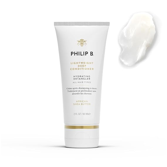 PHILIP B Lightweight Deep Conditioner, 2 fl. oz. (60 ml) | Hydrating Detangler, Adds Moisture, Shine and Smoothness, For All Hair Types