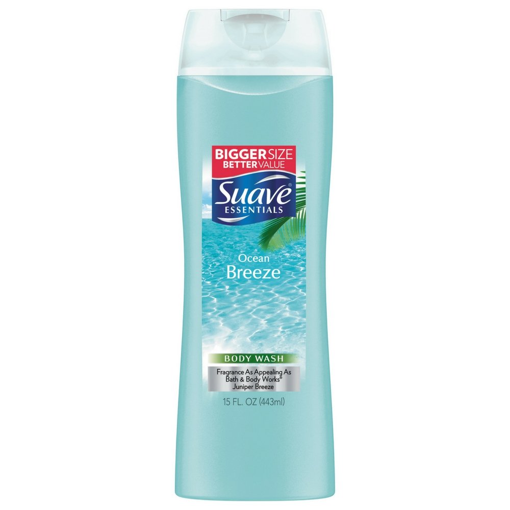 Suave Naturals Body Wash - Ocean Breeze - 15 Fl Oz Pack of 2