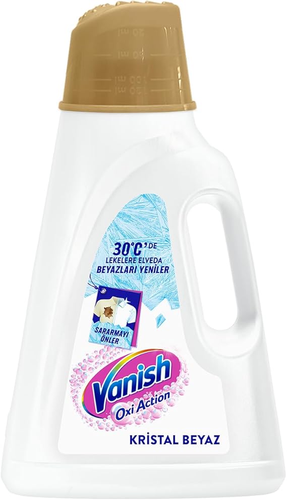 Vanish Kosla Multipower Stain Remover and Laundry Detergent Booster Liquid for Whites (1 x 2700 ml)
