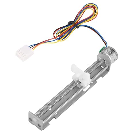 Stepper Motor, D8-MOTOR80 DC12V Moving 0.25mm One Step Stepper Motor with Linear Screw Nut Slider for DIY IR Engraving Machine,etc